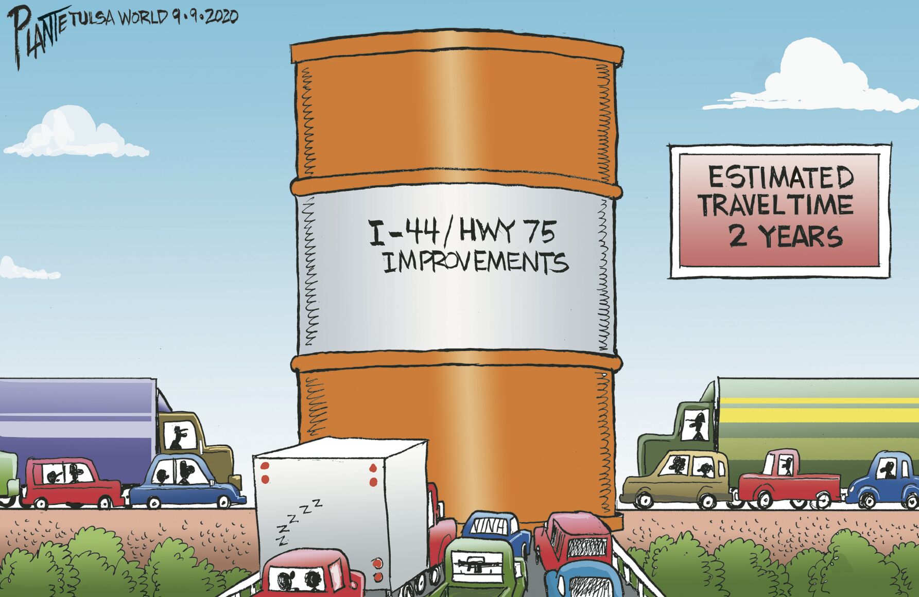 Bruce Plante Cartoon: I-44 / HWY 75 (copy)